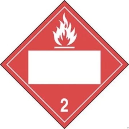 Accuform BLANK DOT PLACARD HAZARD CLASS 2 MPL4DG2BRM100 MPL4DG2BRM100